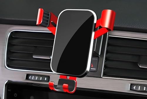 Handyhalterung Auto für VW Golf 7 7.5th Generation 2014-2023, Kfz-Handyhalterung 360° Drehbar Handyhalter, EIN-Knopf-Release Smartphone Halter, Autohalterung Zubehör,B Red von REDAEL