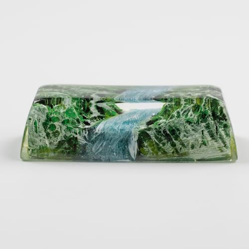 Artisan Tastenkappen – Frühlingsstimmung glänzt durch Harz 2,25U benutzerdefinierte durchscheinende Tastenkappen für mechanische Tastatur (Shift Enter) von REDQIN