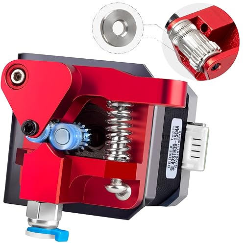 Redrex Dual Gear Ender 3 Extruder mit Nema 17 Schrittmotor-Upgrade-Kit ONLY für Creality Ender 3 V2, Ender 3 Pro, Ender 3 Neo Series,Ender 5-Serie, Ender 7, CR6 SE, CR10 3D-Drucker TPU Supported von REDREX