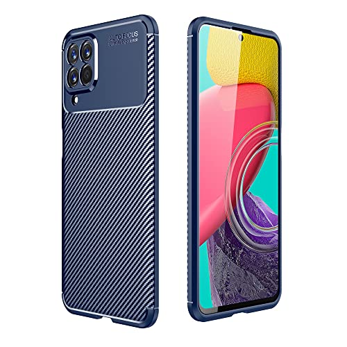 REEKIL Hülle für Samsung Galaxy M53 5G Soft TPU Ultra Dünn Handyhülle Shock Absorption Anti-Slip Schutzhülle kompatibel für Samsung Galaxy M53 5G Blau von REEKIL