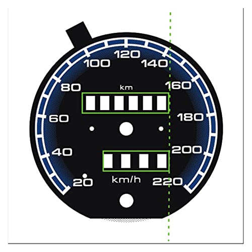 HREHAAKVK Glühaufnahmekompatibel for Golf MK2 20-220km 7000 U/min TACHOMETER von REETBQNMN