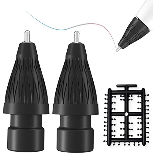 Stift wie Bleistift-Spitzen kompatibel mit Apple 2. 1st Gen iPad Pro Bleistift, kein verschleißen 0,78 mm Feinspitze Apple Pen Tip Noiseless Friction Nib Set, Make Apple-iPencil Arbeit Zauber,schwarz Stift wie Bleistift-Spitzen kompatibel mit Apple 2. 1st Gen iPad Pro Bleistift, kein verschleißen 0,78 mm Feinspitze Apple Pen Tip Noiseless Friction Nib Set, Make Apple-iPencil Arbeit Zauber,schwarz von REEYEAR
