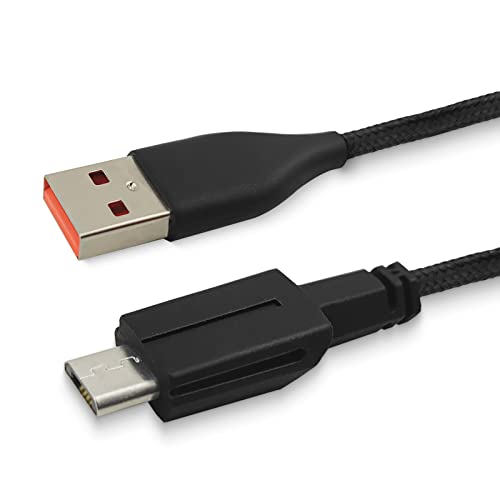 USB-Ladekabel, kompatibel mit Alienware kabelgebunden/kabellosen Gaming-Maus, 610 m, geflochten, schnelle Übertragung, Ersatz für USB-Ladekabel, passend für Alienware 610M Gaming-Mäuse. von REEYEAR