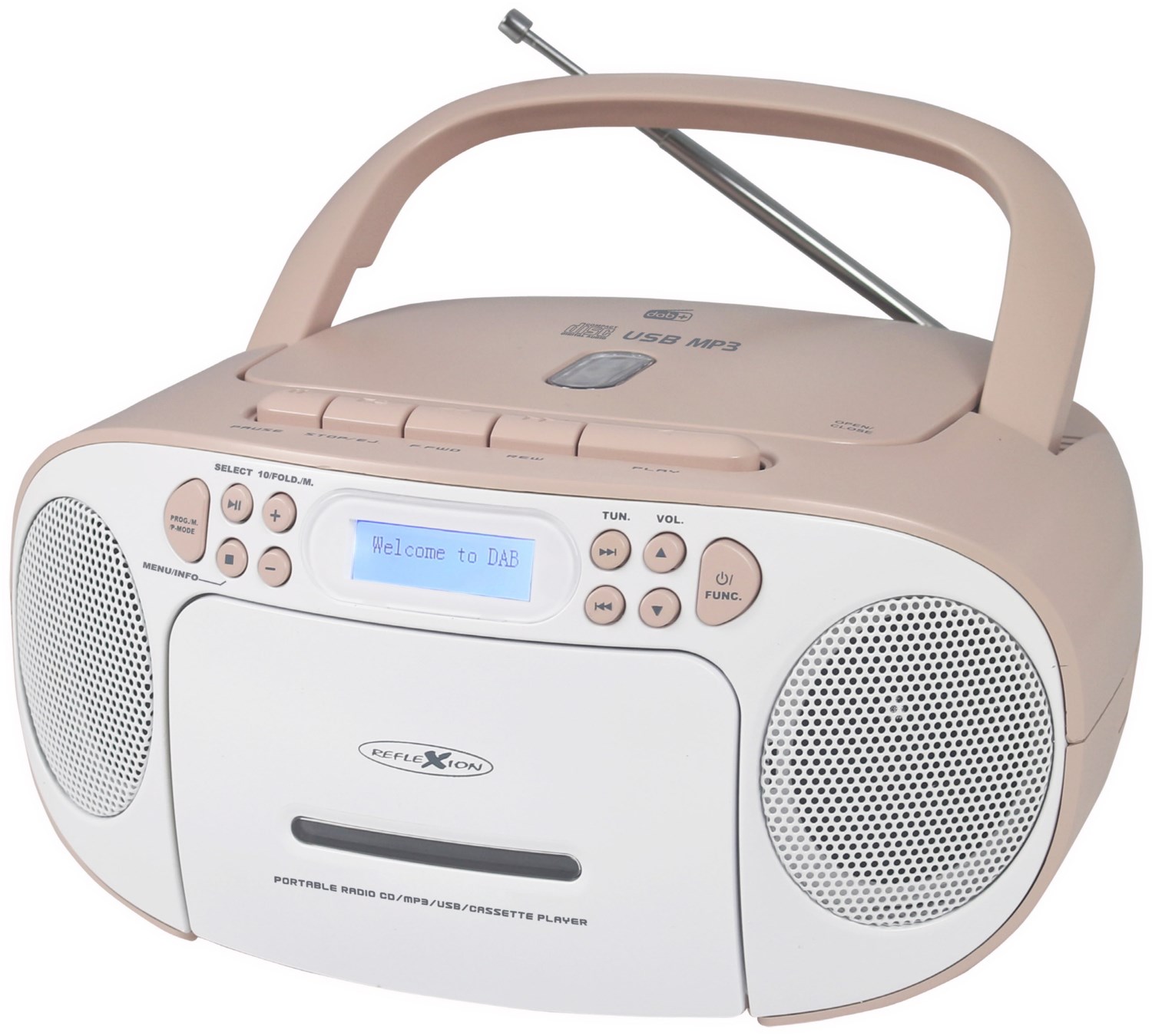 RCR2260DAB CD/Radio-System weiß/pink RCR2260DAB CD/Radio-System weiß/pink von REFLEXION