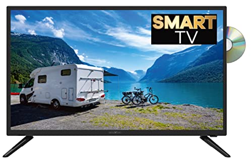 REFLEXION LDDW32i+ Smart LED-TV mit DVB-S2, DVB-C/T2 HD Tuner, Bluetooth und DVD Player für 12/24/230V von REFLEXION