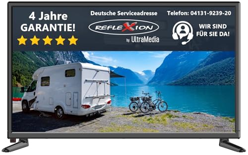 REFLEXION LED2225 LED Fernseher, 55 cm / 22 Zoll, Wohnwagen/Wohnmobil/Camping/Caravan/Boot/LKW TV, 12/230 Volt, Full HD, Triple Tuner, mit DVB-T2HD, DVB-S2, DVB-C, CI+Slot und Aufnahmefunktion (PVR) von REFLEXION