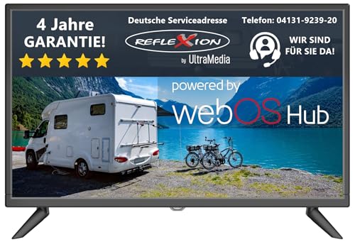 REFLEXION LED24IBT Smart LED Fernseher, LG webOSHub, 60 cm / 24 Zoll, Wohnwagen/Wohnmobil/Camping/Caravan/Boot/LKW TV, 12/230 Volt, Full HD, Triple Tuner, DVB-T2HD, DVB-S2, DVB-C, Bluetooth, WLAN REFLEXION LED24IBT Smart LED Fernseher, LG webOSHub, 60 cm / 24 Zoll, Wohnwagen/Wohnmobil/Camping/Caravan/Boot/LKW TV, 12/230 Volt, Full HD, Triple Tuner, DVB-T2HD, DVB-S2, DVB-C, Bluetooth, WLAN von REFLEXION