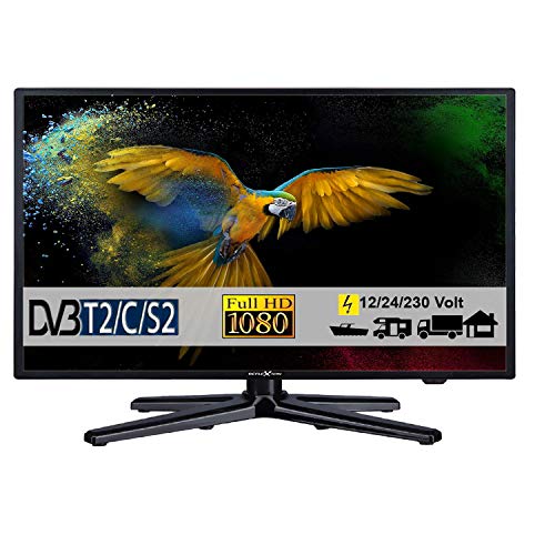 REFLEXION LEDW24N, LED Fernseher 24 Zoll 60 cm, DVB-S /S2, DVB-T /T2, DVB-C, USB, 230V + 12/24 Volt von REFLEXION