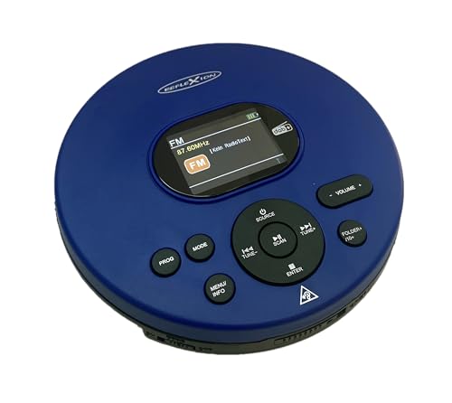 Reflexion PCD540DAB/BL Tragbarer CD-Player CD, CD-R, CD-RW, MP3 Blau von REFLEXION