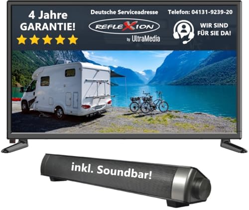 Reflexion 22 Zoll Fernseher mit Soundbar - 12V KFZ-Adapter für Wohnmobile und Wohnwagen - HDMI, USB, Bluetooth - LED2225SB Reflexion 22 Zoll Fernseher mit Soundbar - 12V KFZ-Adapter für Wohnmobile und Wohnwagen - HDMI, USB, Bluetooth - LED2225SB von REFLEXION