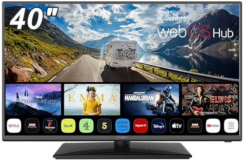Reflexion 40 Zoll LED TV mit DVD-Player | Full HD, DVB-S2/C/T2, 3X HDMI, 2X USB, CI+, WLAN, Bluetooth, 12V/24V Camping Fernseher für Wohnmobil, Wohnwagen, Caravan, LKW & Boot, Magic Remote Reflexion 40 Zoll LED TV mit DVD-Player | Full HD, DVB-S2/C/T2, 3X HDMI, 2X USB, CI+, WLAN, Bluetooth, 12V/24V Camping Fernseher für Wohnmobil, Wohnwagen, Caravan, LKW & Boot, Magic Remote von REFLEXION