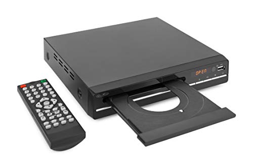 Reflexion DVD Player mit HDMI, USB und SCART, LCD-Display, Fernbedienung, schwarz von REFLEXION
