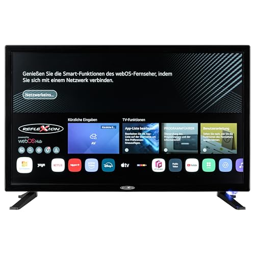 Reflexion LDD27iBT 27 Zoll Full HD Smart TV mit DVD-Player und LG webOSHub, Wohnwagen/Wohnmobil/Camping/Caravan/Boot/LKW TV, DVB-T2 HD/S2/C, HDMI, USB, Bluetooth Reflexion LDD27iBT 27 Zoll Full HD Smart TV mit DVD-Player und LG webOSHub, Wohnwagen/Wohnmobil/Camping/Caravan/Boot/LKW TV, DVB-T2 HD/S2/C, HDMI, USB, Bluetooth von REFLEXION