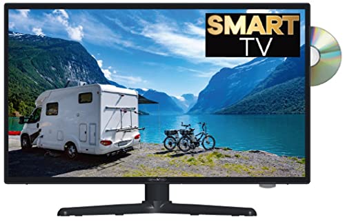 Reflexion LDDW19i+ Smart LED-TV mit DVB-S2 (SAT), DVB-C (Kabel), DVB-T2 HD (Terrestrial), DVD Player, Bluetooth, 12/230V von REFLEXION