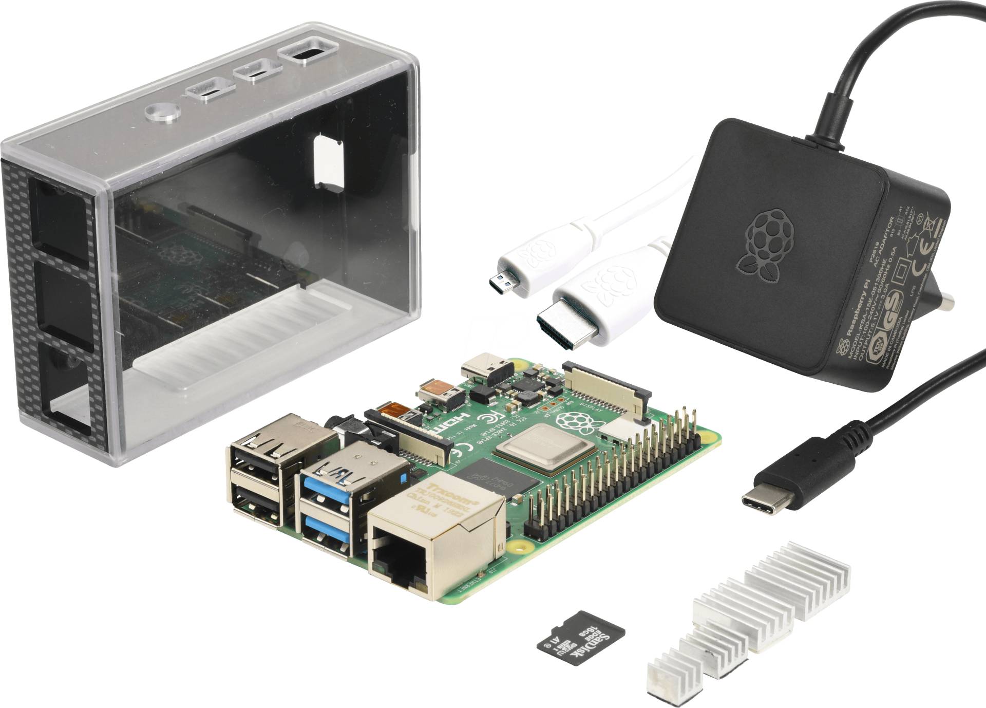 RPI 4B 1GB ALLIN - Das reichelt Raspberry Pi 4 B 1 GB All-In-Bundle von REICHELT