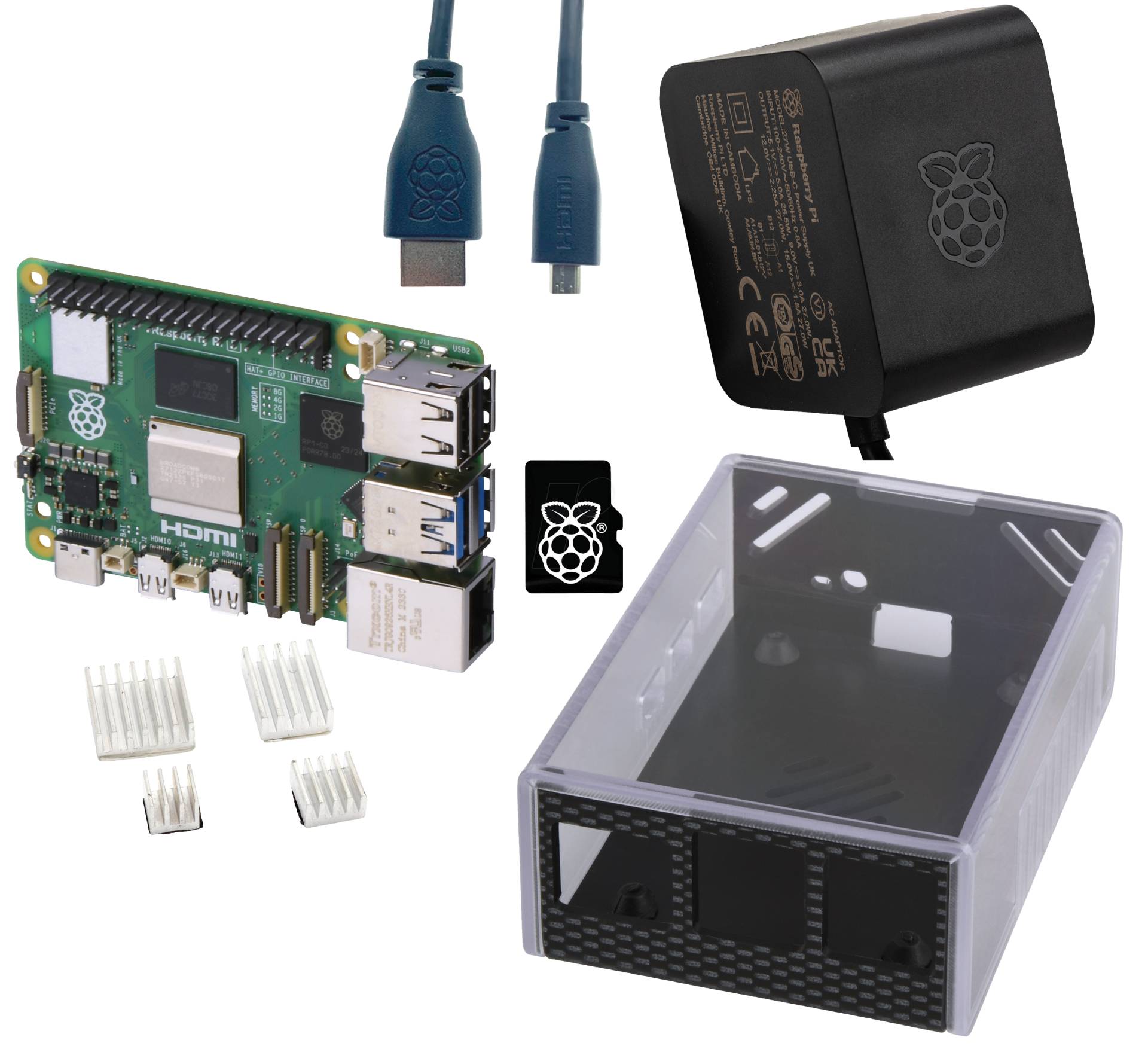 RPI 5B 4GB ALLIN - Das reichelt Raspberry PI 5 B 4 GB All-In-Bundle von REICHELT