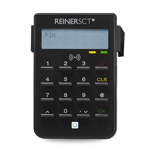 REINER SCT cyberJack RFID Chip-Kartenlesegerät standard | Generator für Online-Banking (HBCI / FinTS / EBICS); Elster; Personalausweis von REINER