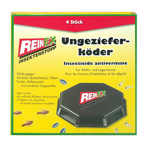 REINEX Ungezieferköder schwarz 4 St. von REINEX