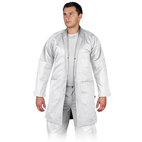 Leber & Hollman Herren Schutzschürze LH-COATER, 60% Polyester 35% Baumwolle 270 g/m2, mit Knopfleiste mit Druckknöpfen, Ärmel mit Klettverschlüssen, High Technology Fabric von REIS