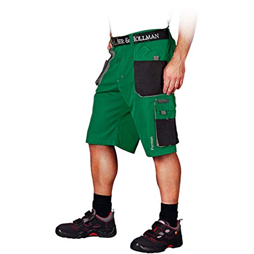Leber & Hollman Herren kurze Arbeitshose LH-FMN-TS, 65% Polyester 35% Baumwolle 270 g/m2, Bundhose mit Multifunktionstaschen+ Schlaufe und Schlüsselhaken Leber & Hollman Herren kurze Arbeitshose LH-FMN-TS, 65% Polyester 35% Baumwolle 270 g/m2, Bundhose mit Multifunktionstaschen+ Schlaufe und Schlüsselhaken von LEBER & HOLLMAN