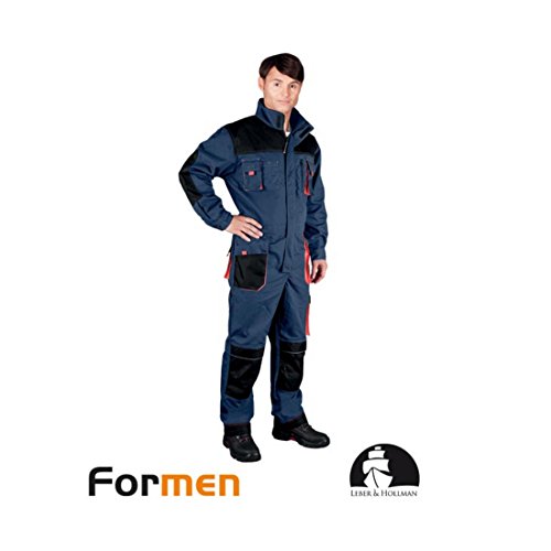 Profi Arbeitsoverall blau/schwarz 56 Arbeitsanzug Arbeitskleidung Schutzanzug Arbeitskombi Profi Arbeitsoverall blau/schwarz 56 Arbeitsanzug Arbeitskleidung Schutzanzug Arbeitskombi von REIS