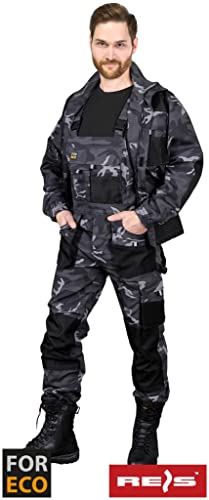 REIS FORECO-B Arbeitslatzhose für Herren | Sicherheitshose | Cargo | Arbeitskleidung | Arbeitshose | Latzhose | Arbeitsanzug | Camouflage-Schwarz | Größe: 54 REIS FORECO-B Arbeitslatzhose für Herren | Sicherheitshose | Cargo | Arbeitskleidung | Arbeitshose | Latzhose | Arbeitsanzug | Camouflage-Schwarz | Größe: 54 von REIS