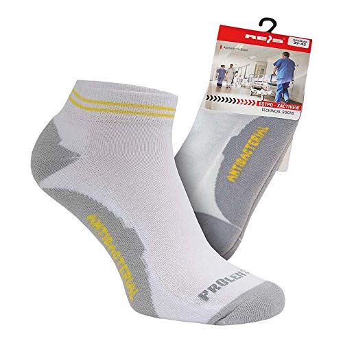 Reis BSTPQ-XACTIVEW_L Socken, Weiß-Grau, L Größe von REIS