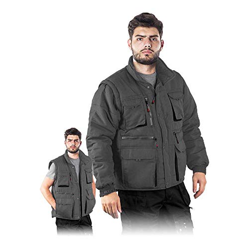 Reis Czapla2_Sb2Xl Isolierte Schutzjacke, Grau-Schwarz, 2XL Größe von REIS