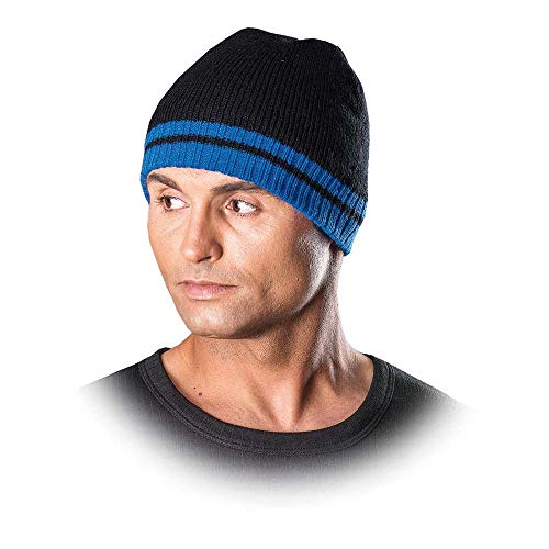 Reis Czpasbn gefütterte Schutzmütze, Schwarz-Blau, 57-61 Größe, 12 Stück von REIS
