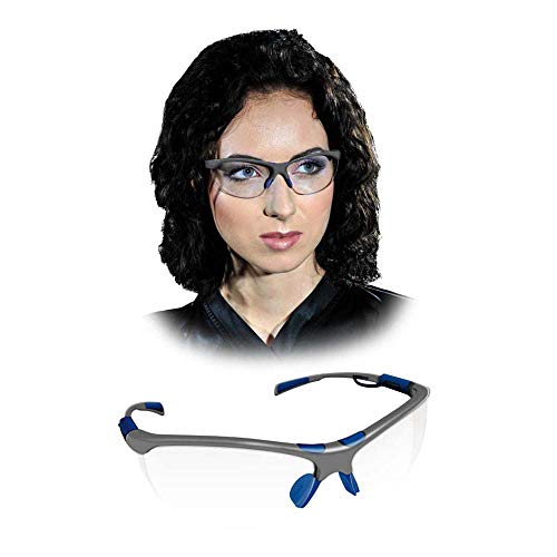 Reis OO-SPEED Schutzbrillen, Transparent-Grau-Blau, Uni Größe, 12 Stück von REIS