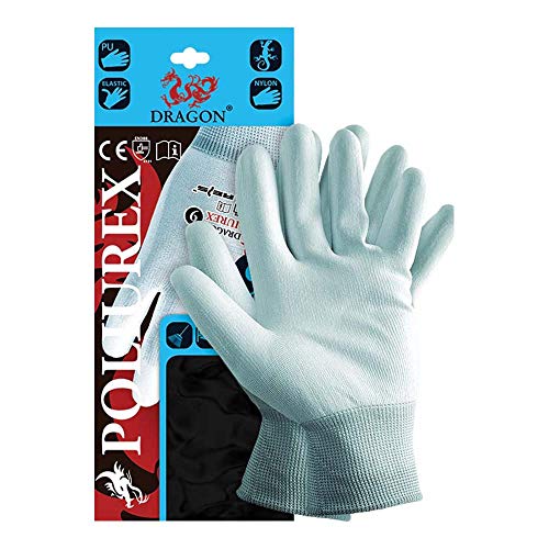 Reis POLIUREX8 Dragon Schutzhandschuhe, Hellblau-Weiß, 8 Größe, 12 Stück Reis POLIUREX8 Dragon Schutzhandschuhe, Hellblau-Weiß, 8 Größe, 12 Stück von REIS