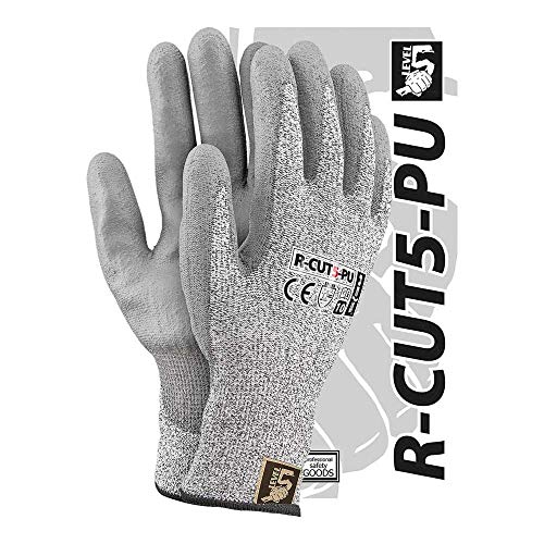 Reis R-CUT5-PU_8 Level5 Schutzhandschuhe, Schwarz-Weiß-Grau, 8 Größe, 12 Stück Reis R-CUT5-PU_8 Level5 Schutzhandschuhe, Schwarz-Weiß-Grau, 8 Größe, 12 Stück von REIS