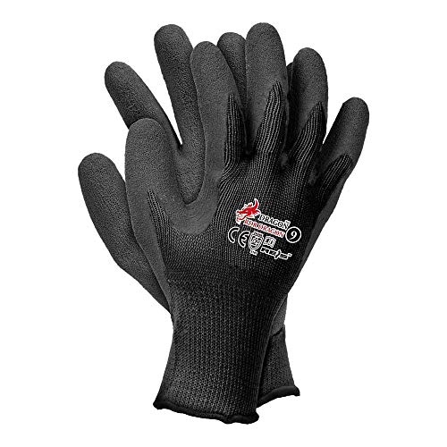 Reis RDRB9 Dragon Schutzhandschuhe, Schwarz-Schwarz, 9 Größe, 12 Stück von REIS