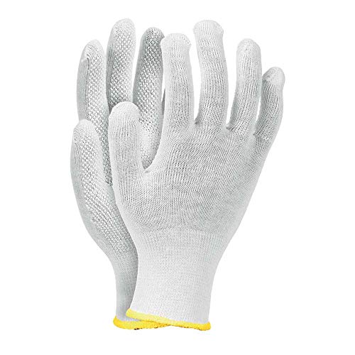 Reis RMICRONCOT10 Schutzhandschuhe, Weiß, 10 Größe, 12 Stück von REIS