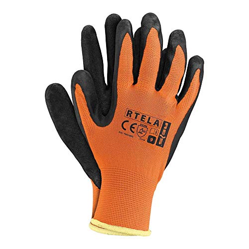 Reis RTELA_PB11 Schutzhandschuhe, Orange-Schwarz, 11 Größe, 12 Stück Reis RTELA_PB11 Schutzhandschuhe, Orange-Schwarz, 11 Größe, 12 Stück von REIS