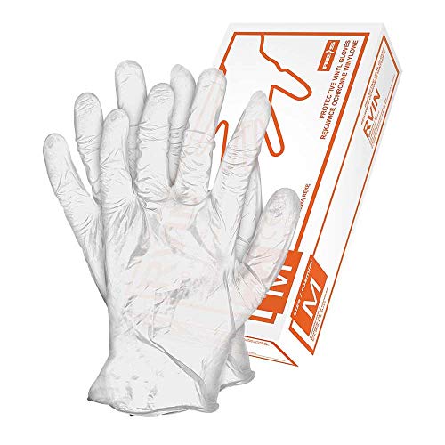 Reis RVINM Vinylhandschuhe, Weiß, M Größe von REIS