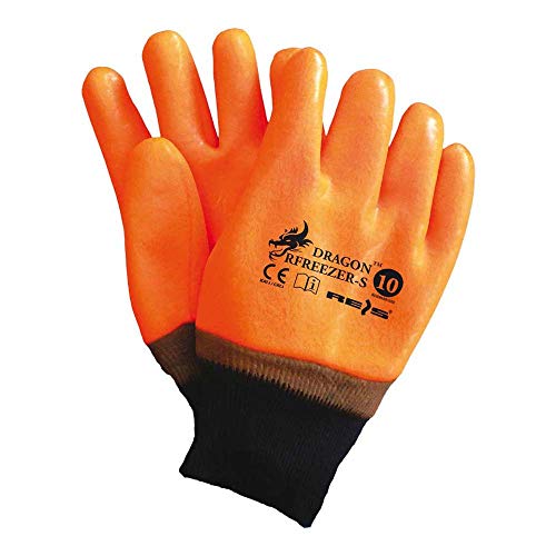 Reis Rfreezer-S Dragon Schutzhandschuhe, Orange, 10 Größe, 6 Stück von REIS