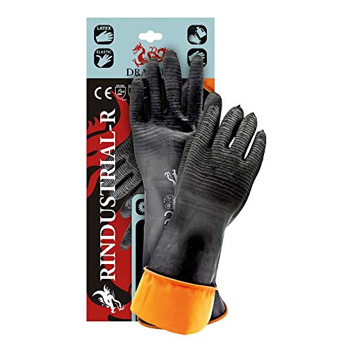 Kurze Gummihandschuhe 35 cm aus Naturlatex Gr. 11 von REIS