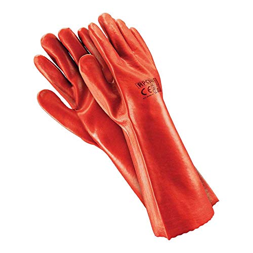 Reis Rpcv40 Schutzhandschuhe, Rot, 10 (40cm) Größe, 12 Stück von REIS