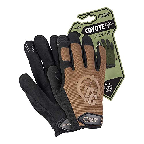 Reis Rtc-Coyote_Coym Tactical Gloves Taktische Schutzhandschuhe, Coyote, M Größe, 12 Stück von REIS