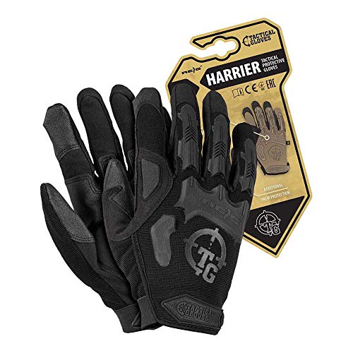 Reis Rtc-Harrier_Bm Tactical Gloves Taktische Schutzhandschuhe, Schwarz, M Größe, 12 Stück von REIS