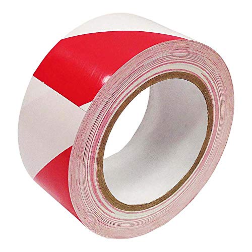 Reis TASOWIN33WC-50S Vinyl-Warnband, Weiß-Rot, 33 m Größe von REIS