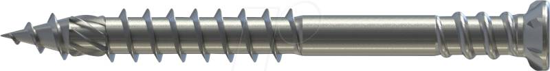 RST 23314/9 - RT UNI-C Terrassenschraube, 6,0 x 80, 100 Stk. von REISSER SCHRAUBENTECHNIK