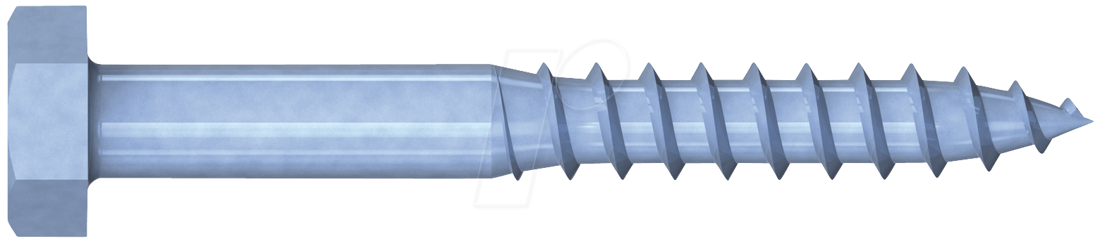 SHS 6,0X60-50 - 6-kant Holzschrauben, 6mm, 60mm, 50 Stk., 50 Stück von REISSER SCHRAUBENTECHNIK