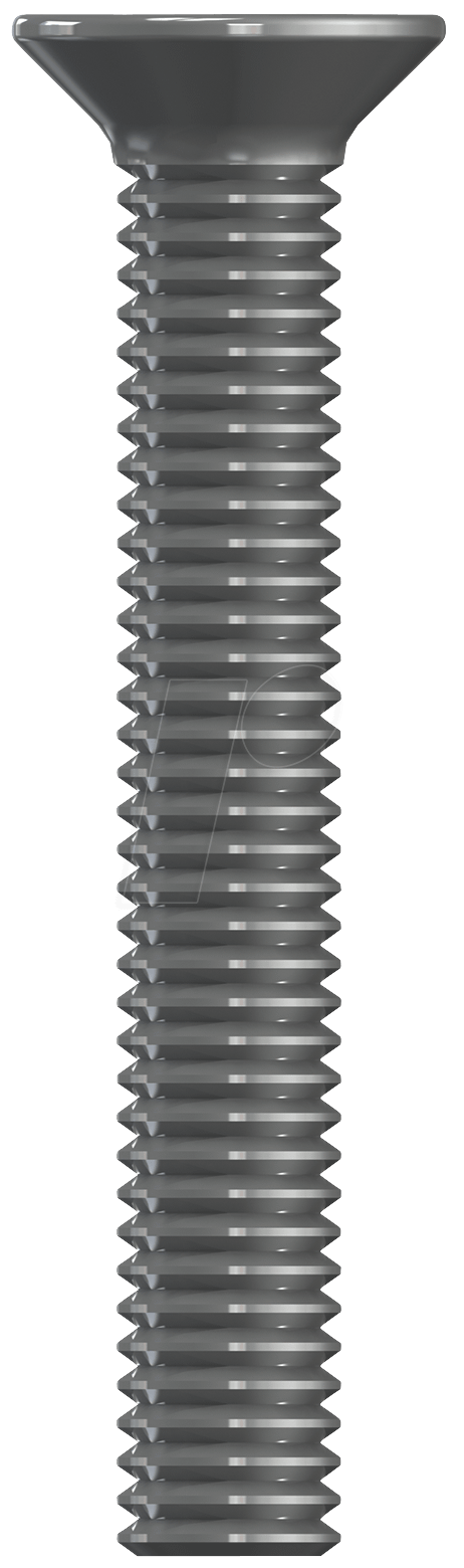 SKS-E M3X20-100 - Flach-Senkkopfschrauben, Edelstahl A2, PZD, M3, 20 mm, 100 Stück von REISSER SCHRAUBENTECHNIK