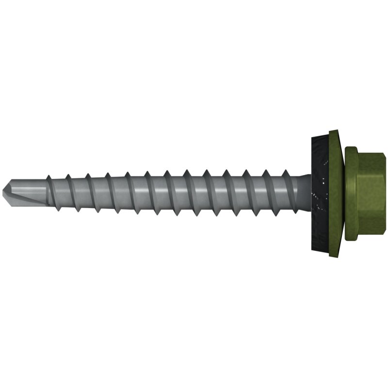 REISSER Bohrschrauben Farm-S Sechskantkopf mit 14mm Dichtscheibe Stahl kopflackiert RAL 6003 Olivgrün 4,8 x 35/30 - 100 Stück REISSER Bohrschrauben Farm-S Sechskantkopf mit 14mm Dichtscheibe Stahl kopflackiert RAL 6003 Olivgrün 4,8 x 35/30 - 100 Stück von REISSER-Schraubentechnik GmbH