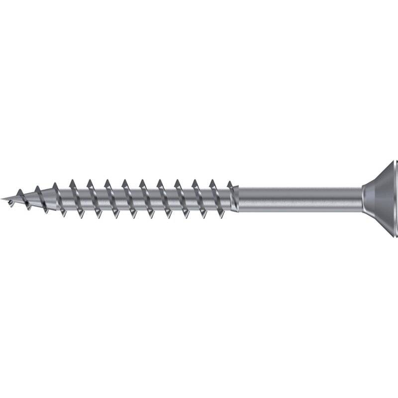REISSER Profi Spanplattenschrauben Q200 plus Senkkopf TX Teilgewinde Edelstahl A2 5,0 x 50 - 200 Stück von REISSER-Schraubentechnik GmbH