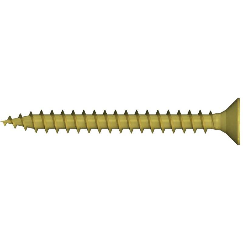 REISSER Spanplattenschrauben R2 plus-X Senkkopf TX25 Vollgewinde Stahl gelb verzinkt 5 x 80 mm - 200 Stück von REISSER-Schraubentechnik GmbH
