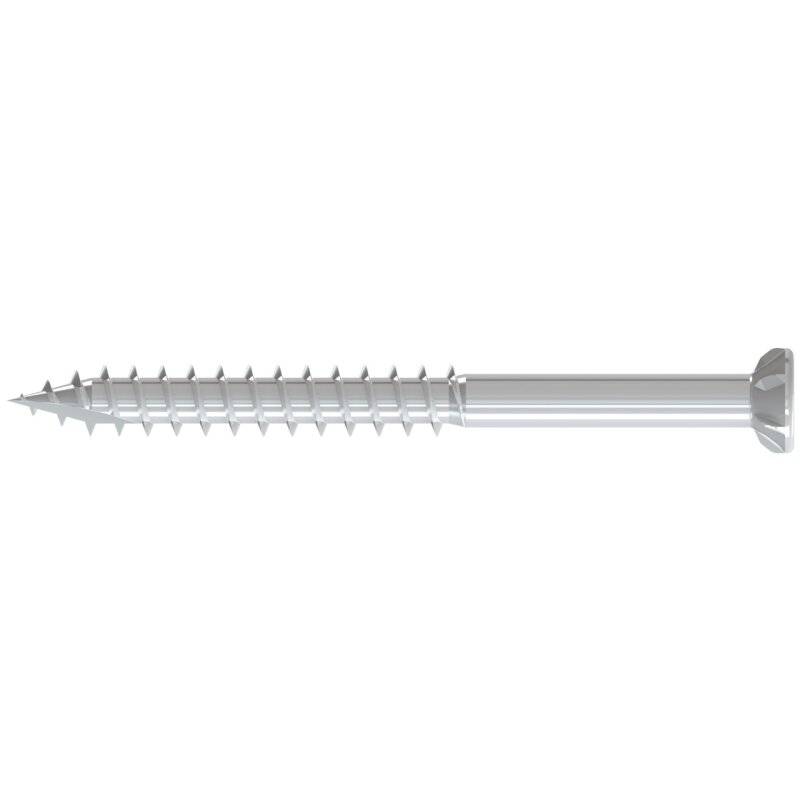 REISSER Terrassenschrauben TS Senkkopf SIT Teilgewinde Edelstahl A2 RUSPERT silber 5,5 x 60 - 180 Stück von REISSER-Schraubentechnik GmbH