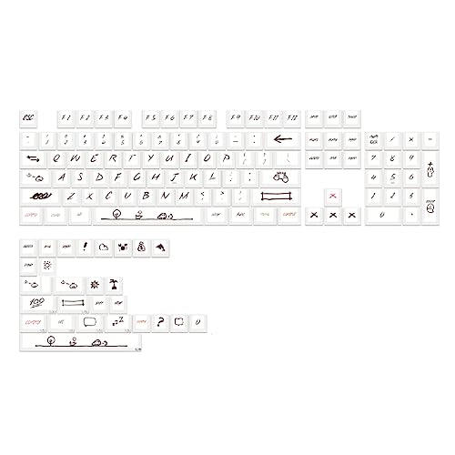 131 Tasten Tastenkappen Farbsublimation Tastenkappe für mechanische Tastatur MX Key von REITINGE